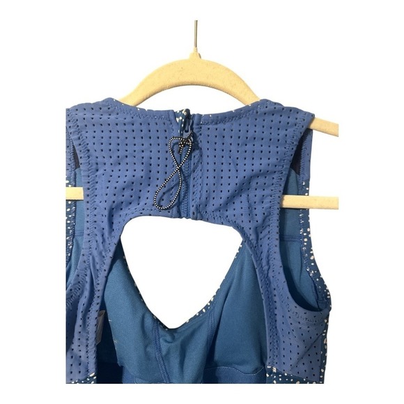 Nike Swim Women's Blue/White Open Back One Piece, Small - Picture 6 of 9